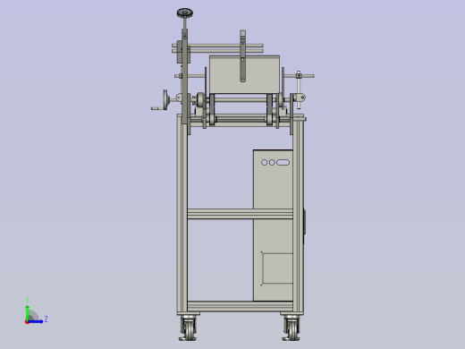纸盒加工的传送装置左视缩略图