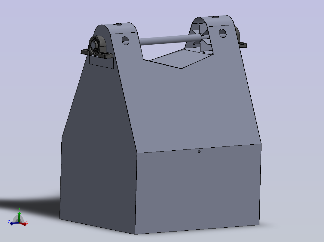 动物粪便料斗主视图