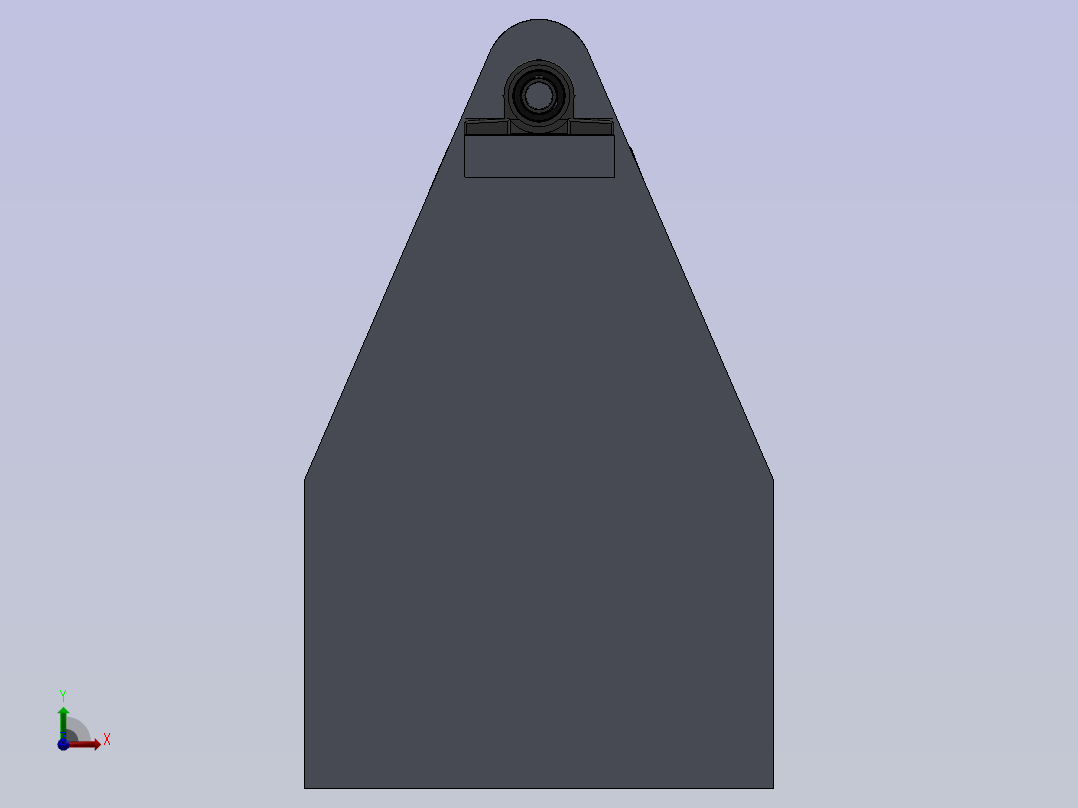 动物粪便料斗前视图