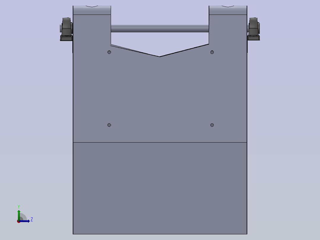 动物粪便料斗左视图