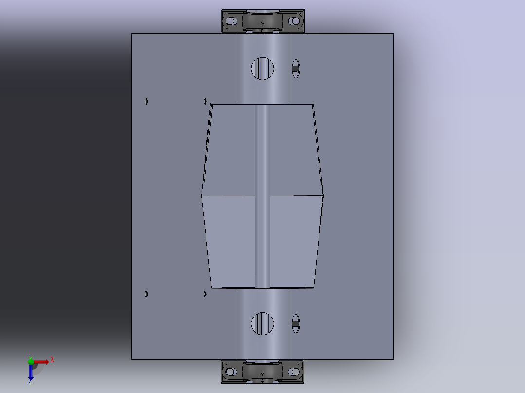 动物粪便料斗俯视图