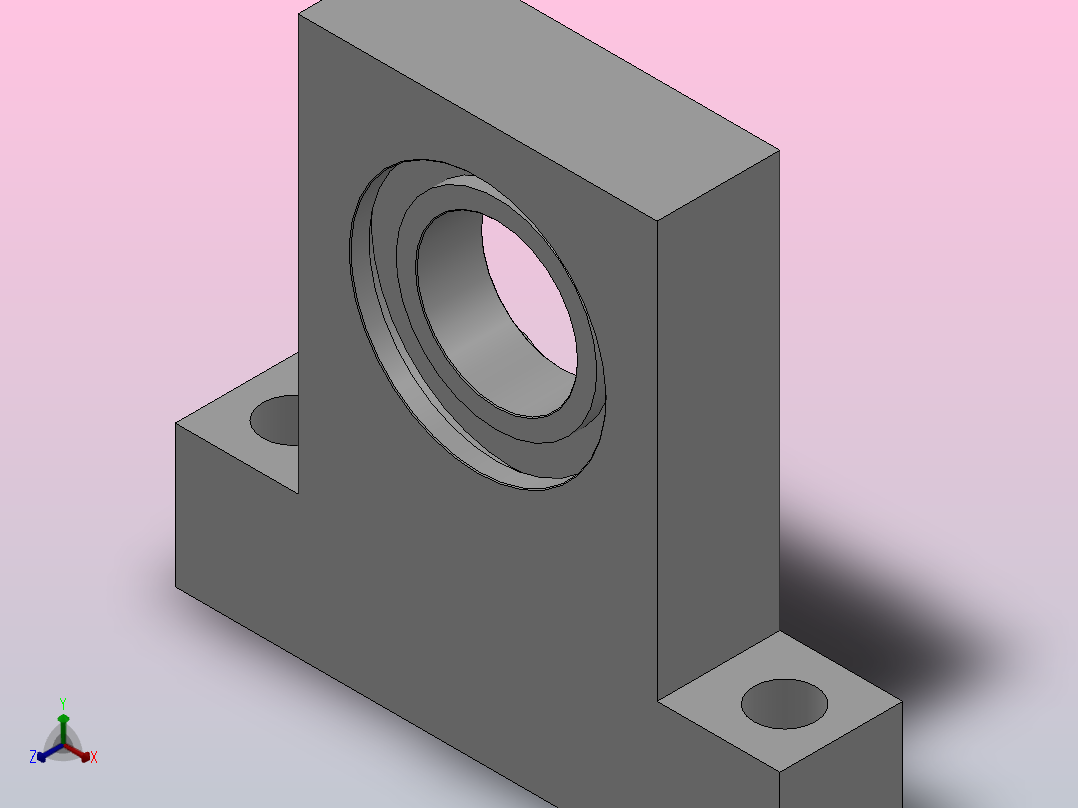 T型高度指定型轴承座组件_BTD-6903-2Z-40-A主视图