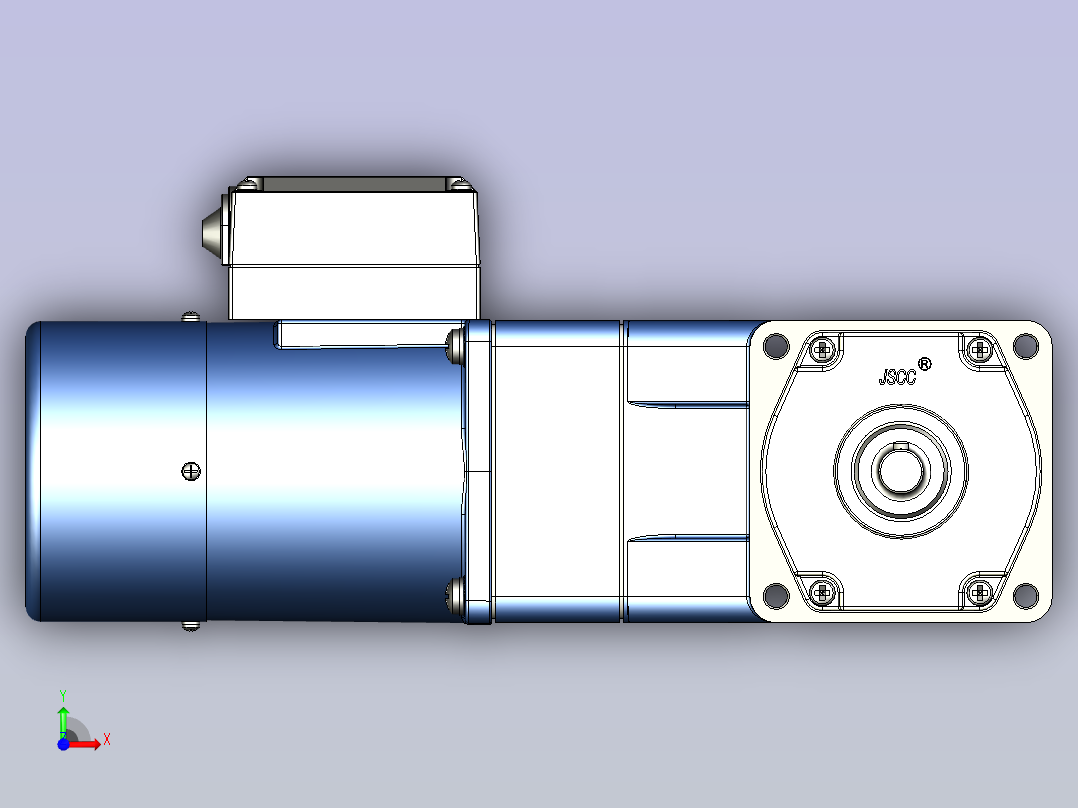 YB电磁制动电机 25yb02-1800前视图