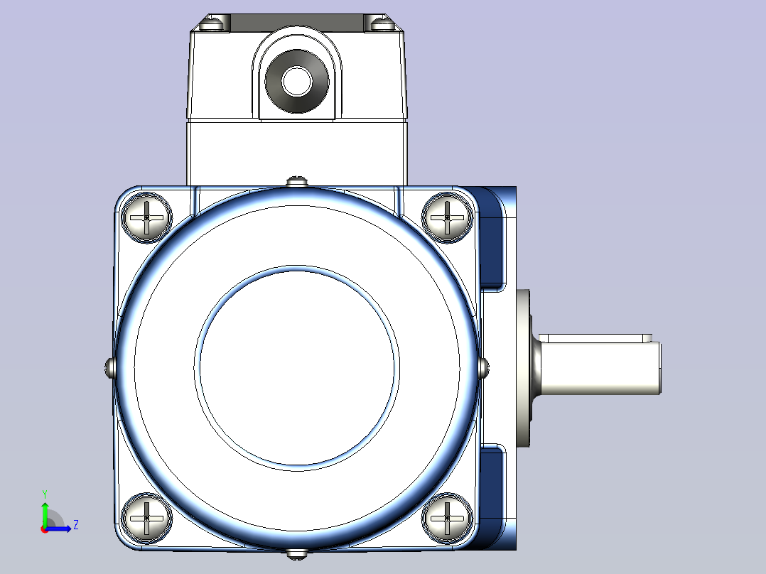 YB电磁制动电机 25yb02-1800左视图