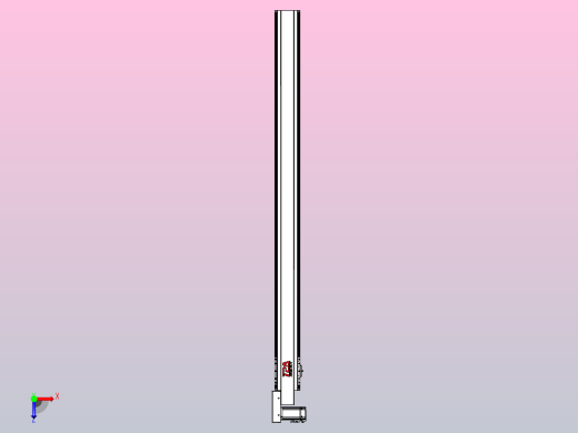 皮带直线轴半封闭可选导轨TPA-HNB-120D-110-L1550-ML-C-P40-N3俯视缩略图