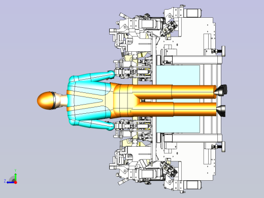 一款车顶点焊夹具右视缩略图
