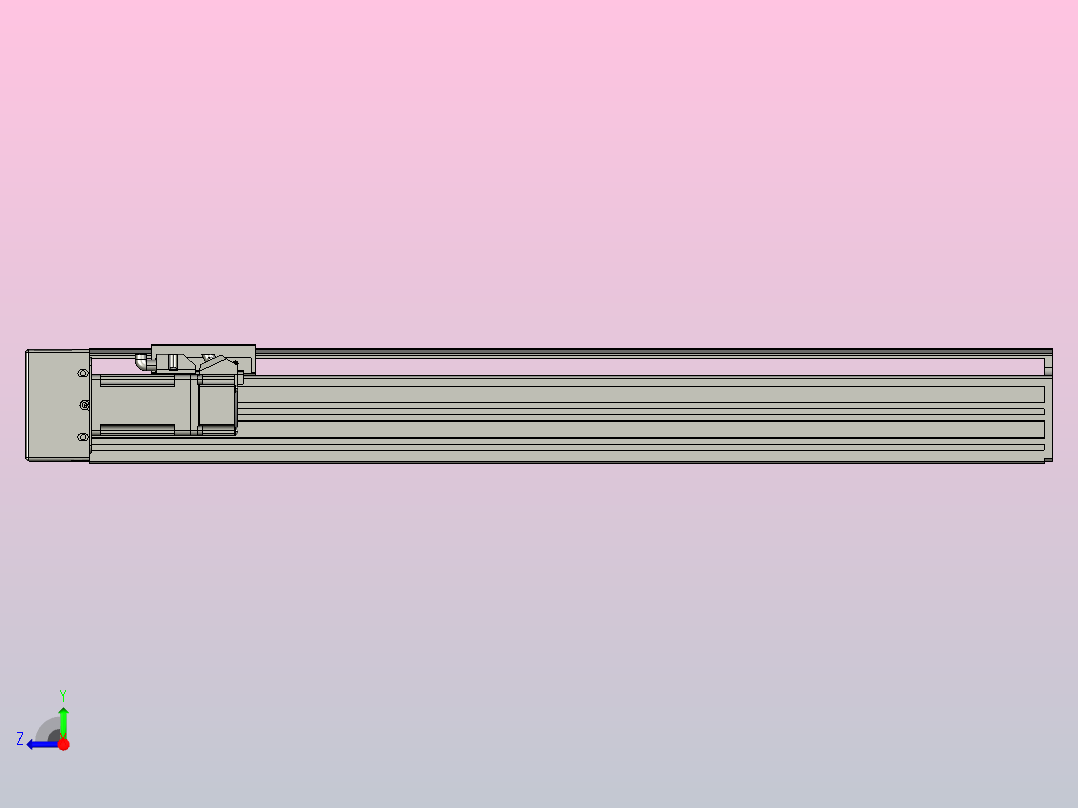 日规模组半封闭丝杆TPA-HNR-65S-1610C-L450-MR-C-P10-N3右视图