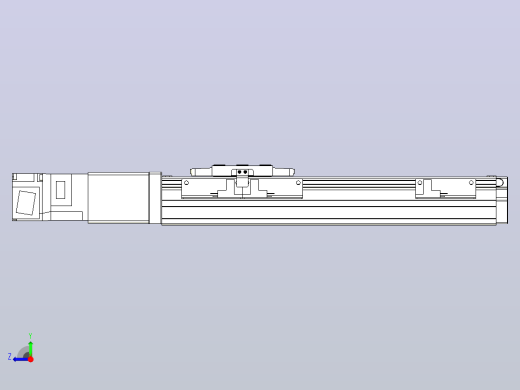滚珠丝杠直线轴内置导轨TPA-GCR-40-1210C-L150-M-M10-N3右视缩略图