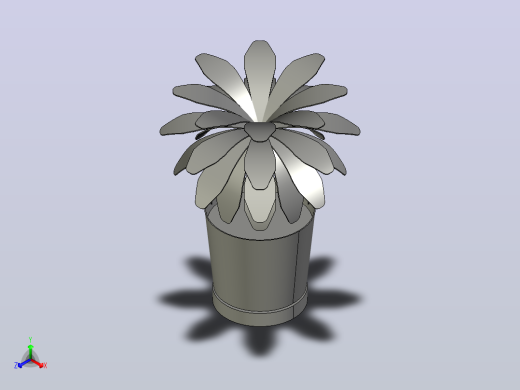 盆栽植物正等轴测缩略图