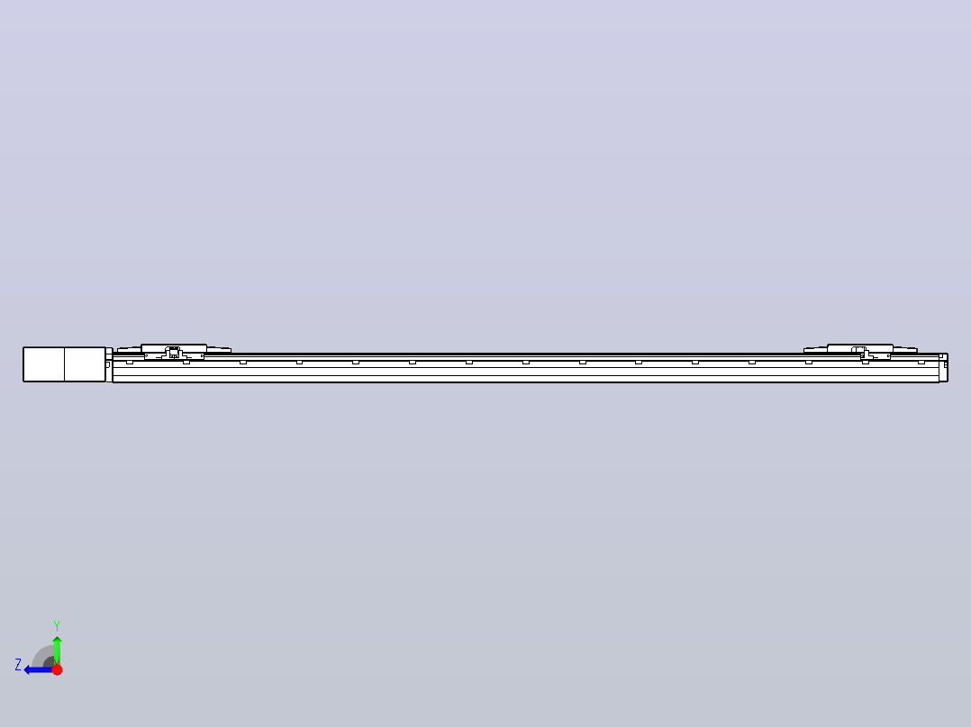 皮带直线轴双滑块型TPA-GCBS-120-P70-L500-QR-M20-N3右视图