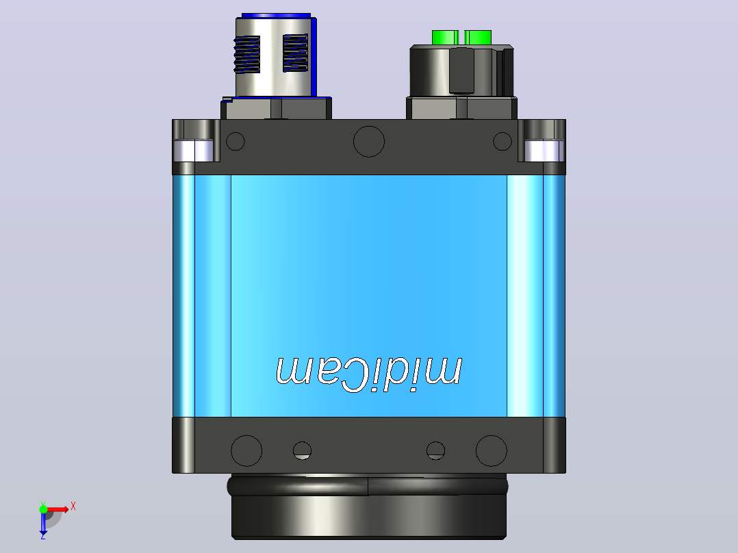 midiCam601x图像识别仪器俯视图