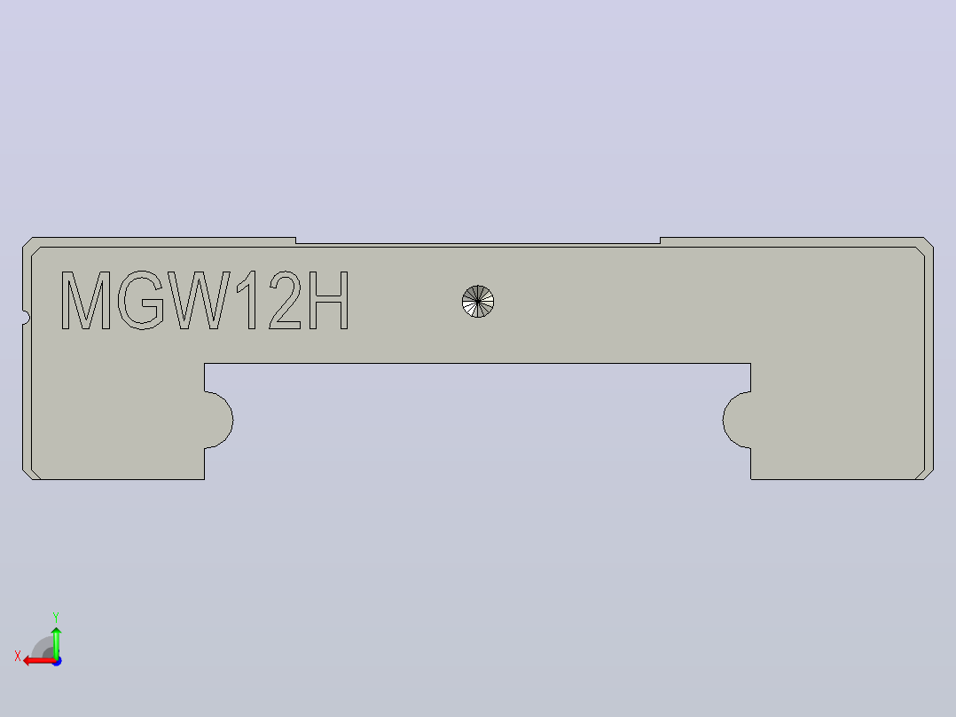 MGW12H滑块后视图