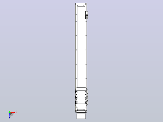 滚珠丝杠直线轴内置导轨TPA-GCR-80-1610C-L550-MP-M40-N3俯视缩略图