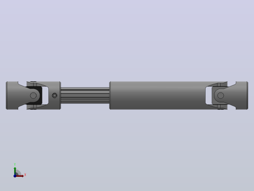 万向联轴器WSP3-PB-Y20-Y20-320／440WSP型可伸缩小型十字轴万向联轴器前视缩略图