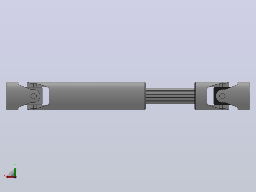 万向联轴器WSP3-PB-Y20-Y20-320／440WSP型可伸缩小型十字轴万向联轴器后视缩略图