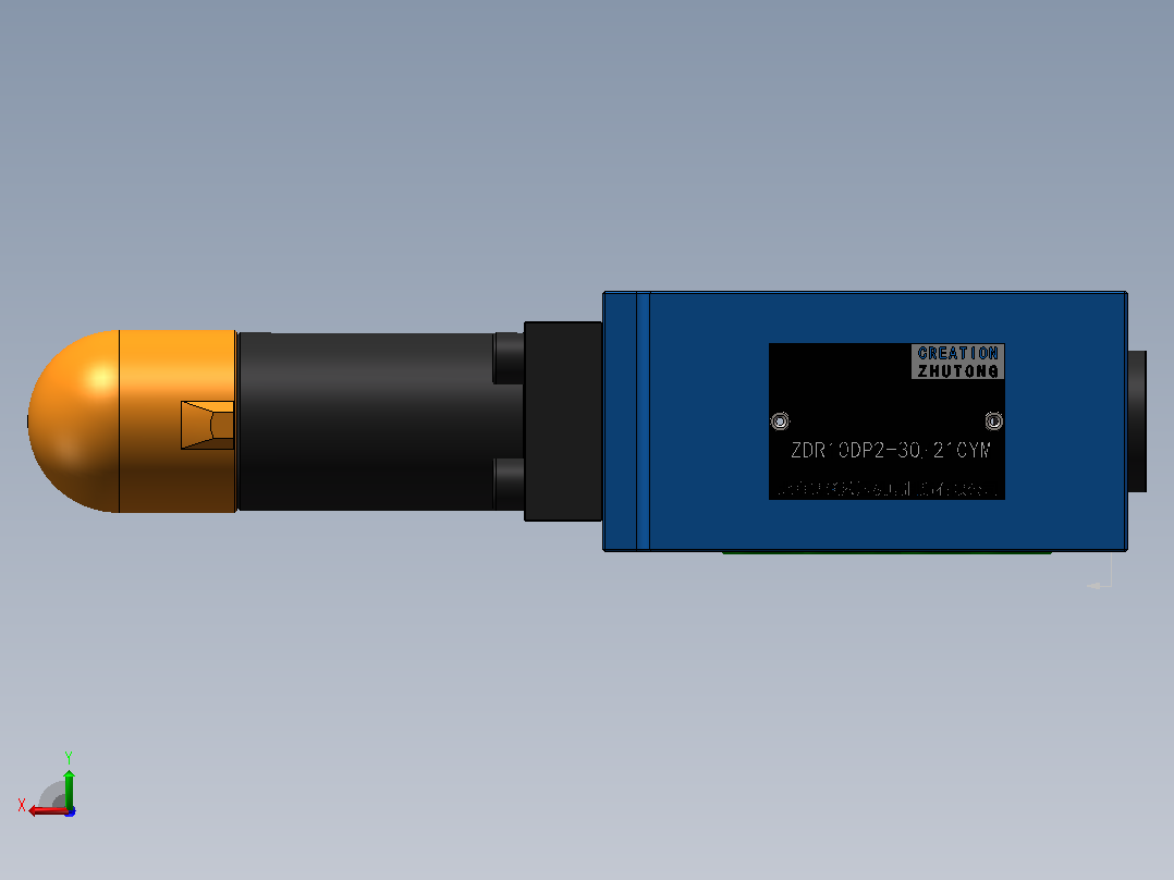 ZDR10DP2-YM 叠加式直动减压阀后视图