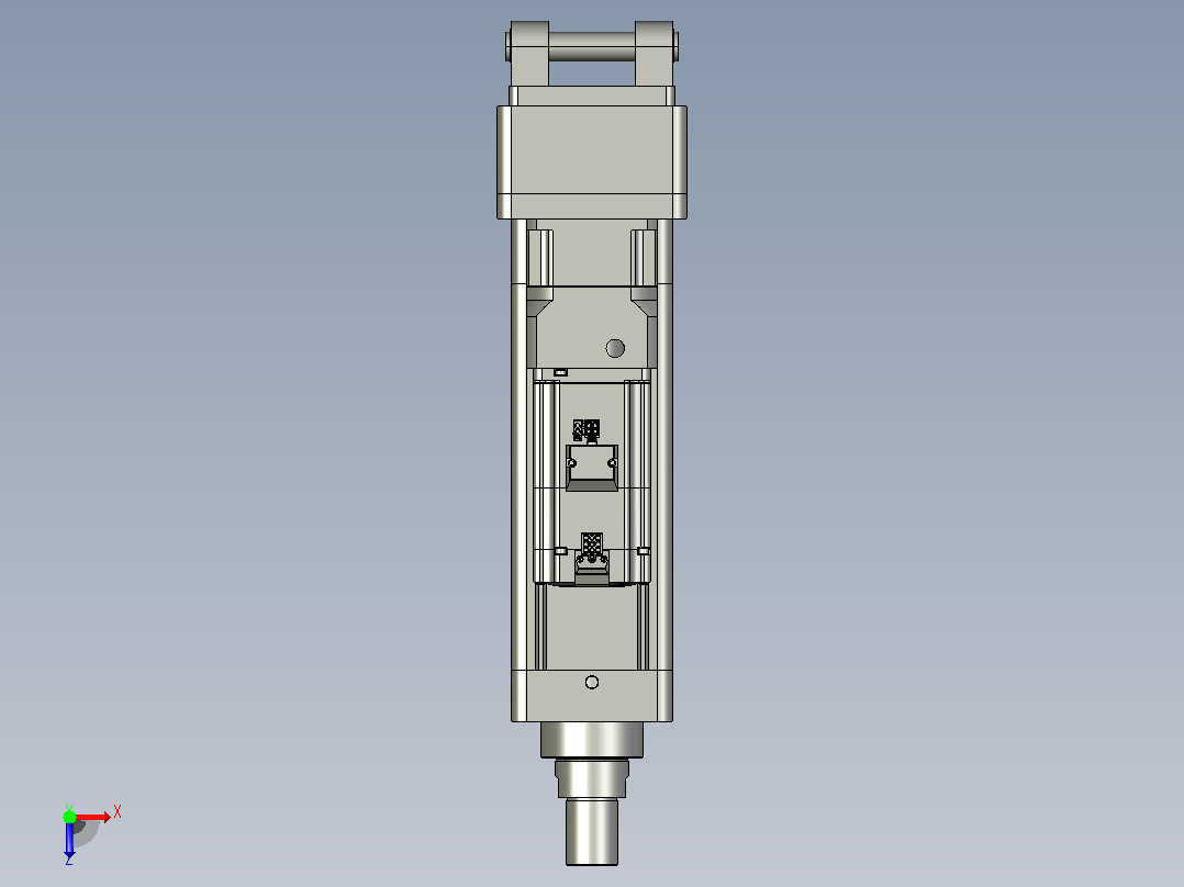 轻载电动缸TPA-ESR100-3210C-L100-MR-CB-W-P75-JX-C3俯视图