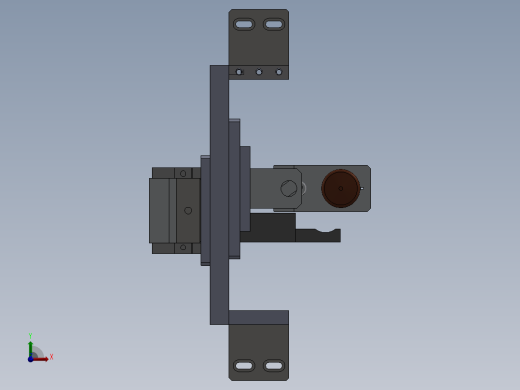 气缸夹取上下料带锁螺丝结构sw13编辑前视缩略图