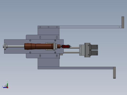 气缸夹取上下料带锁螺丝结构sw13编辑右视缩略图