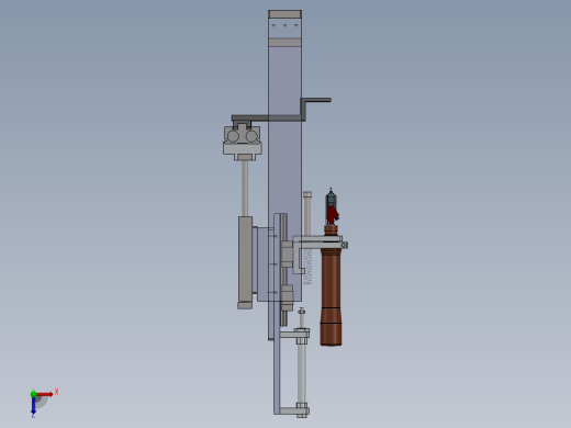气缸夹取上下料带锁螺丝结构sw13编辑俯视缩略图