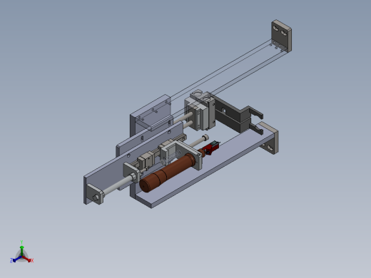 气缸夹取上下料带锁螺丝结构sw13编辑正等轴测缩略图