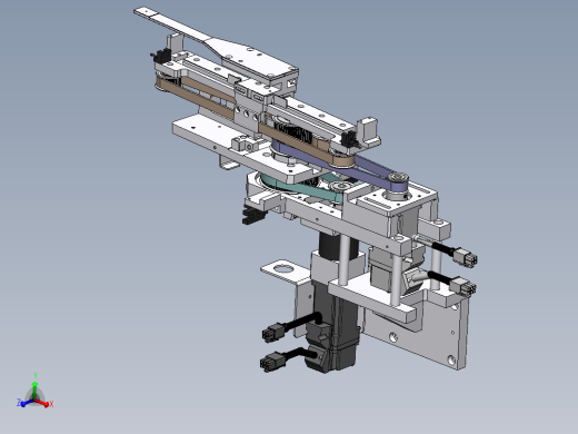 卡夹旋转取料机构3D模型图纸 Solidworks设计附XT格式
