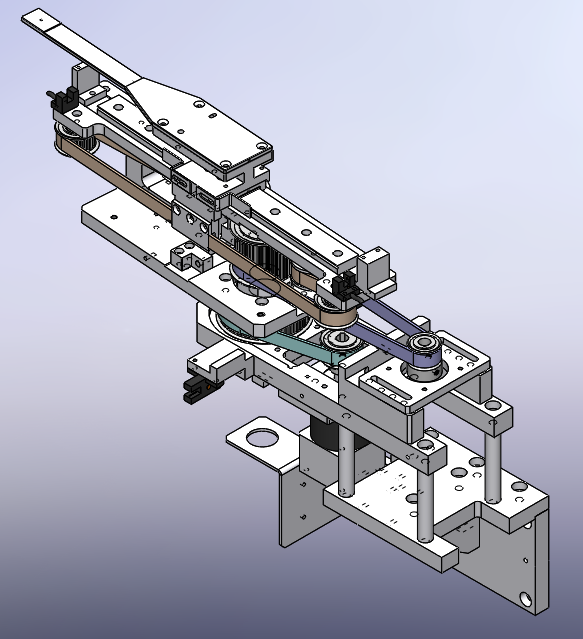 卡夹旋转取料机构3D模型图纸 Solidworks设计附XT格式
