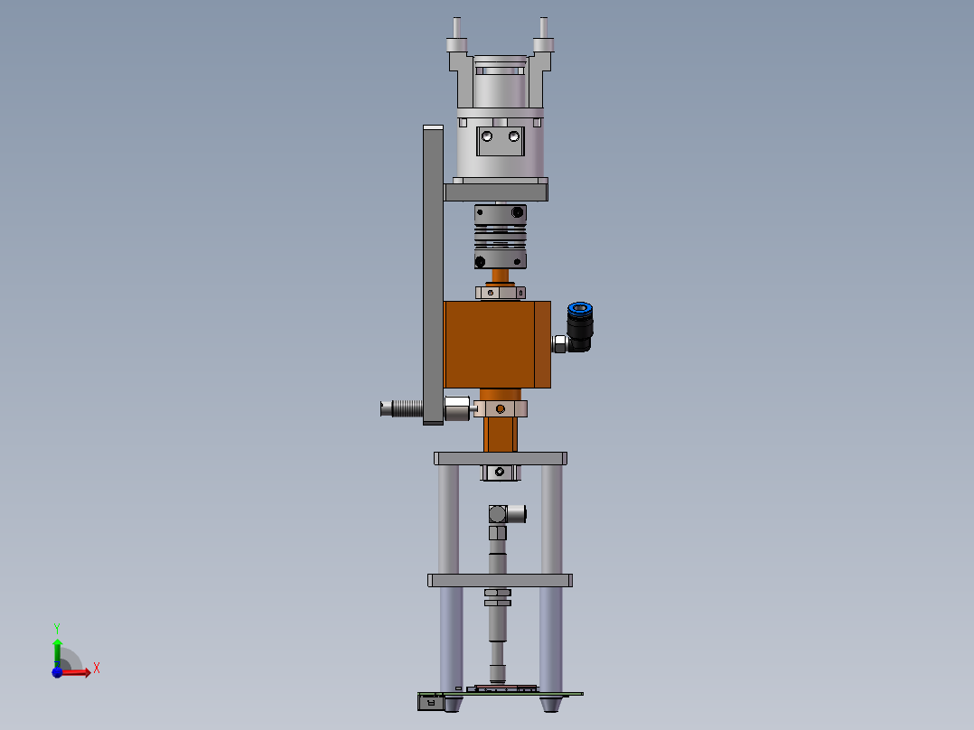 Z轴吸盘机构sw23前视图