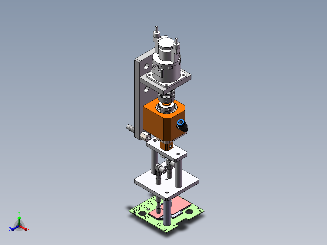 Z轴吸盘机构sw23正等轴测图