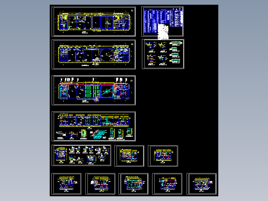 日处理1000吨工业园区的污水处理站（初沉池+水解酸化+A2O+二沉池+混凝沉淀组合）