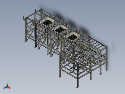 TUBOS HIDRAULICOS工程支架3D数模图纸 STP IGS格式正等轴测缩略图