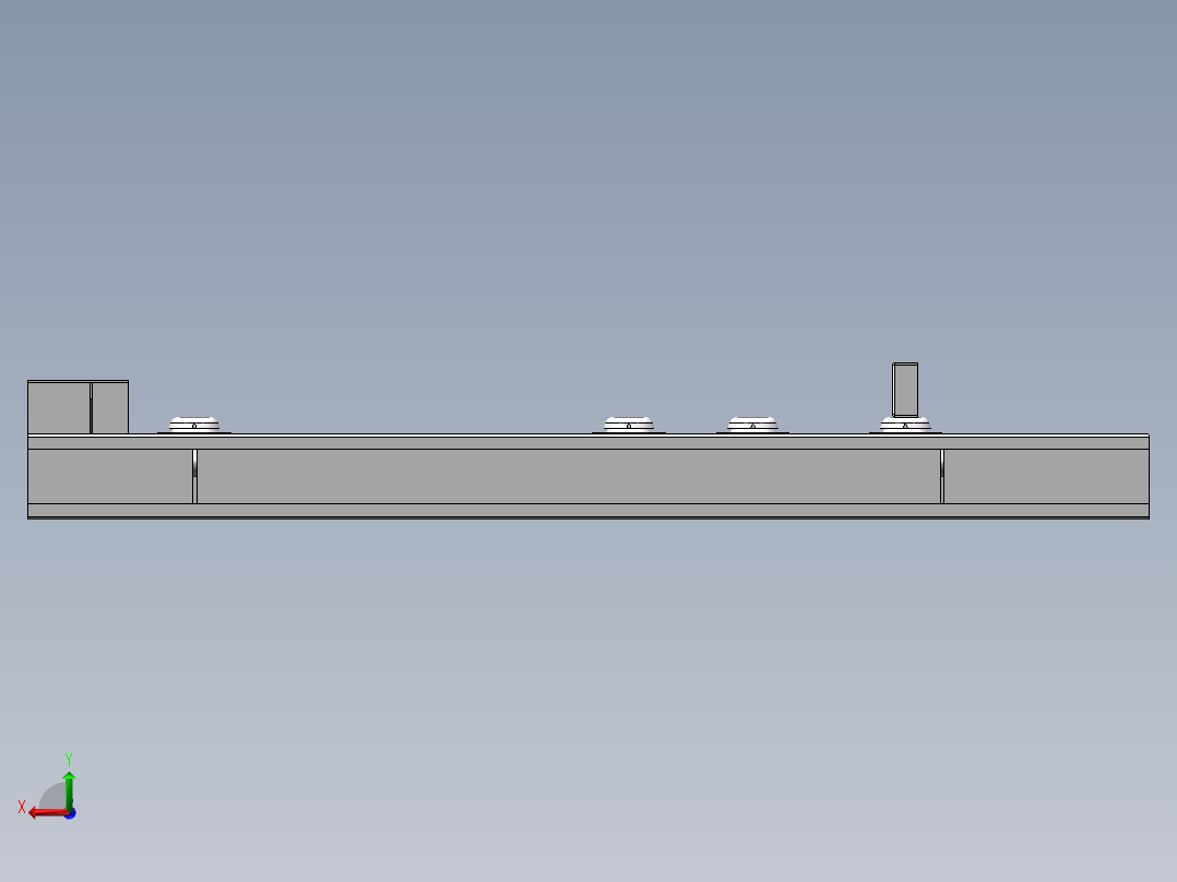 发电机组底架组装图后视图