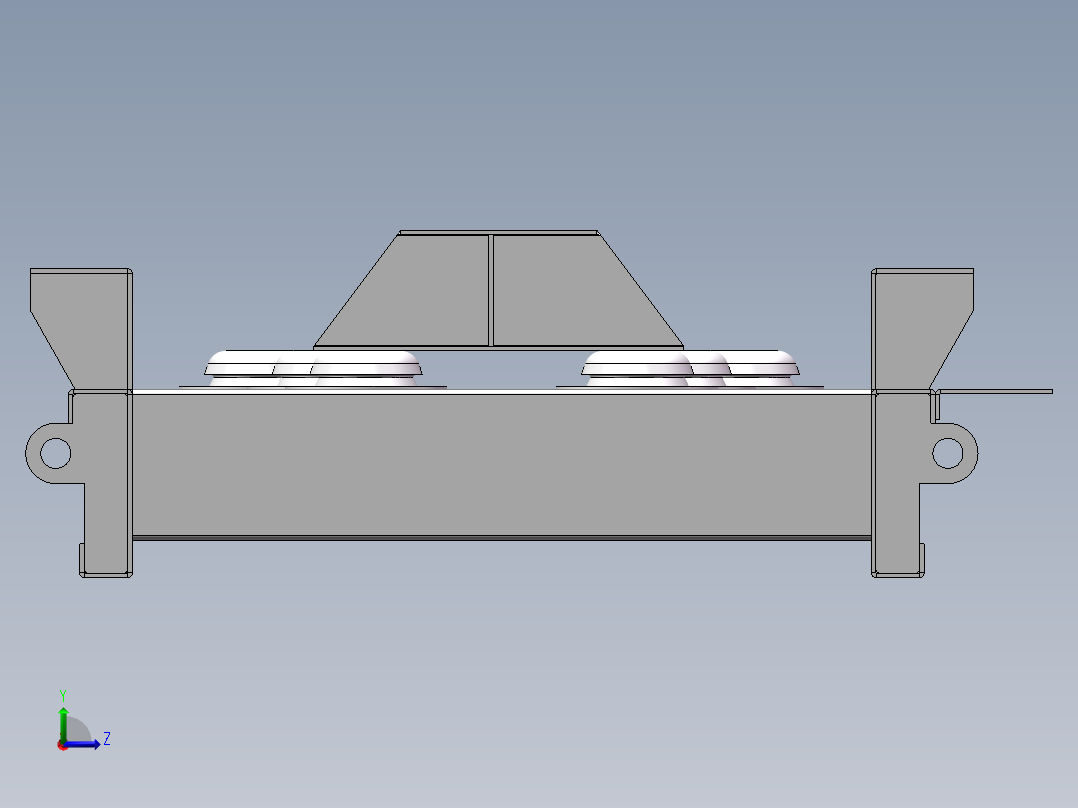 发电机组底架组装图左视图