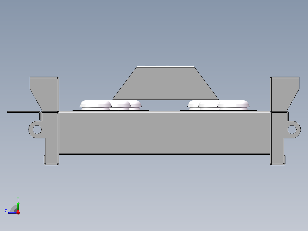发电机组底架组装图右视图