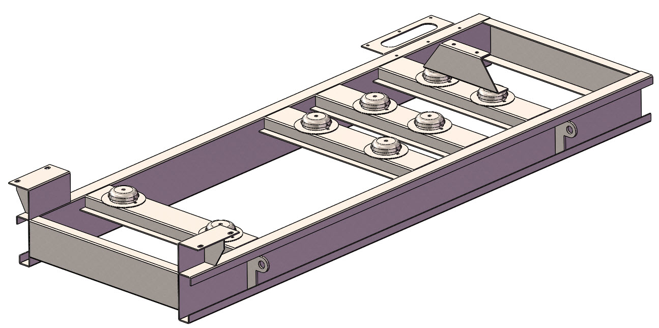 发电机组底架组装图