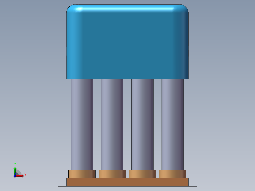 solidworks智能电容器模型前视图