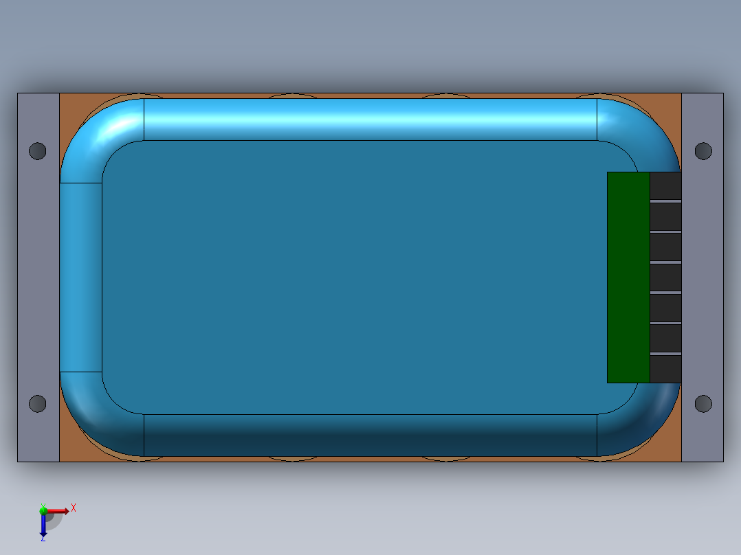 solidworks智能电容器模型俯视图
