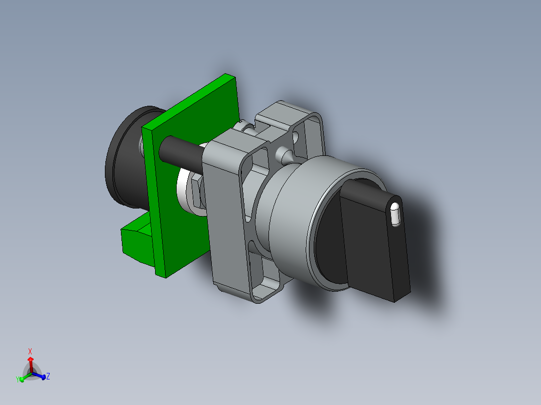22毫米自动化开关主视图
