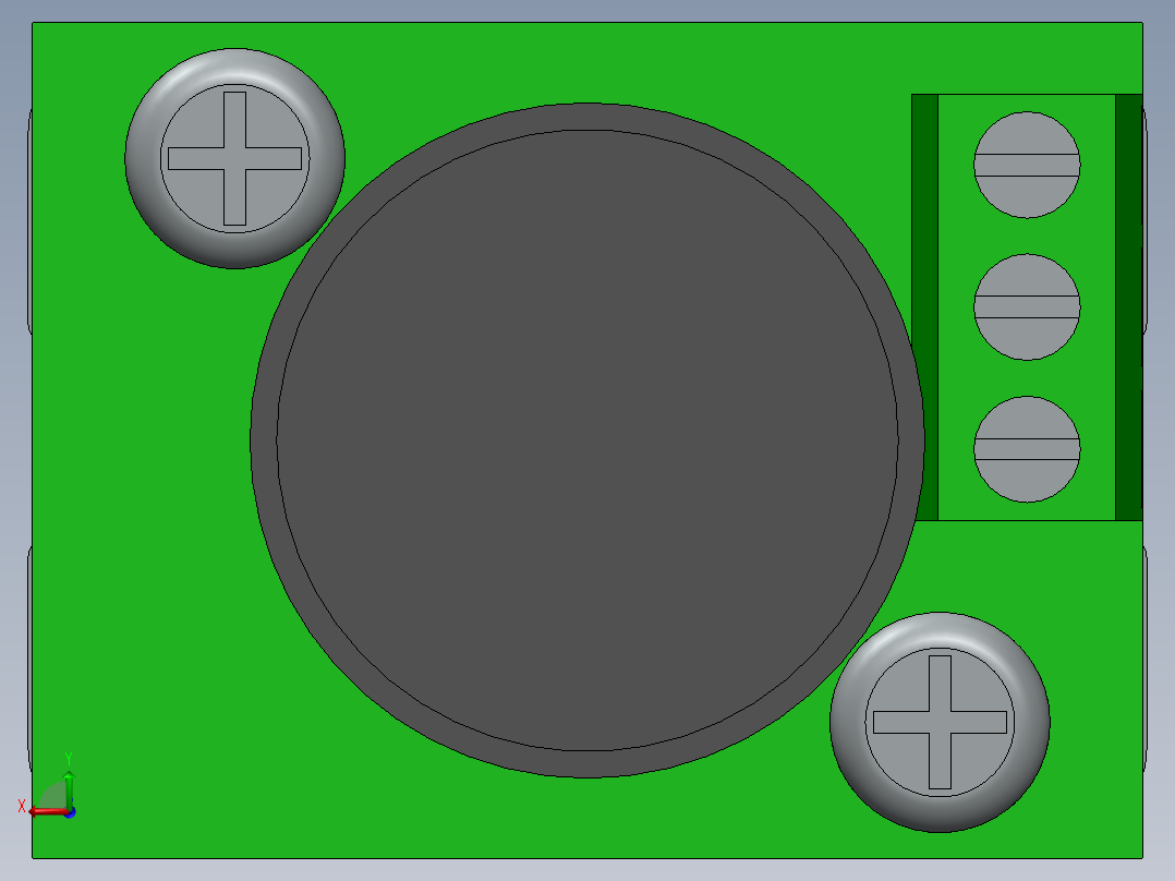 22毫米自动化开关后视图