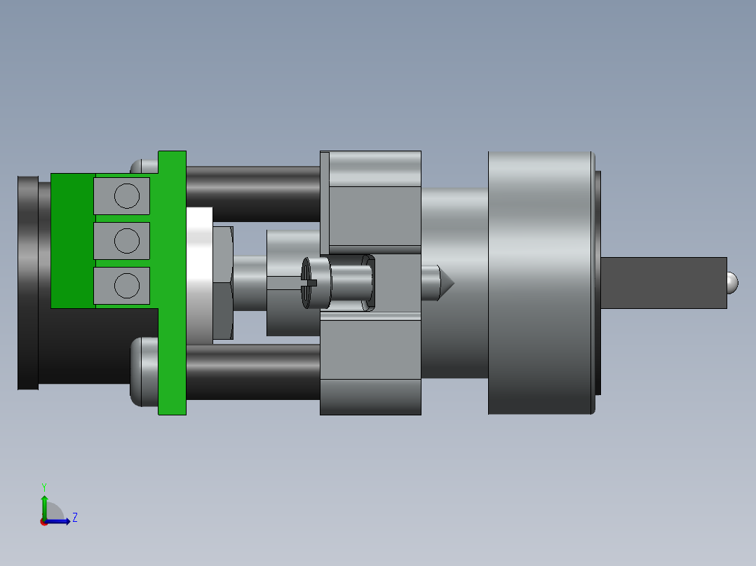 22毫米自动化开关左视图