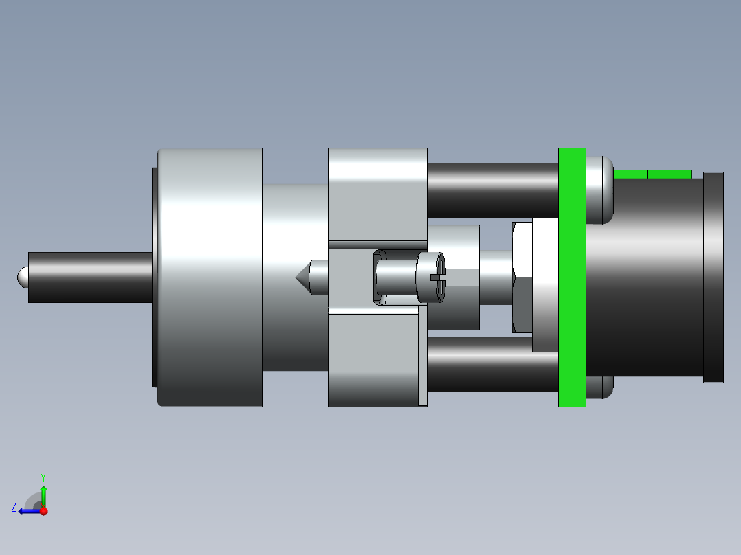 22毫米自动化开关右视图