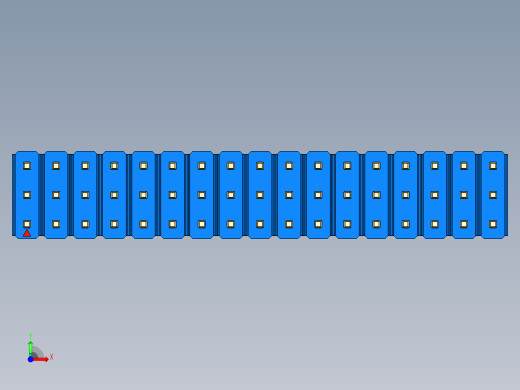 彩色公头100mil（2.54mm）系列-DS1021_blue_3x17p_100mil_Type19_rev1.0前视缩略图