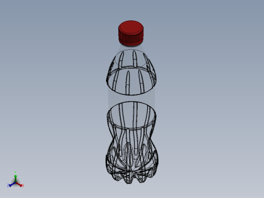 可乐瓶正等轴测缩略图