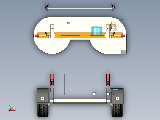 移动式锯木机前视缩略图