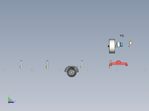 移动式锯木机左视缩略图