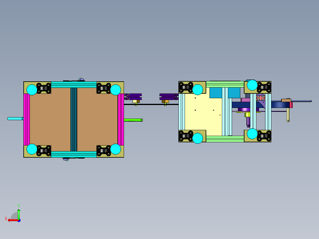 弯针胶壳端子自动供给插入机后视图