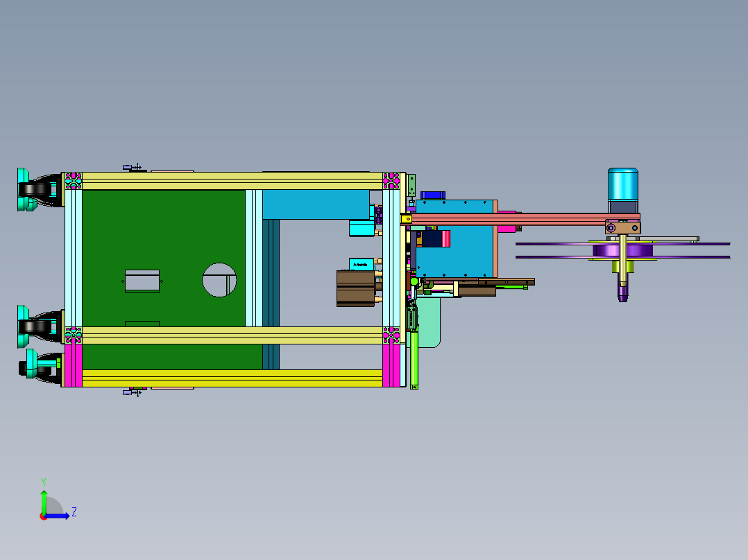 弯针胶壳端子自动供给插入机左视图