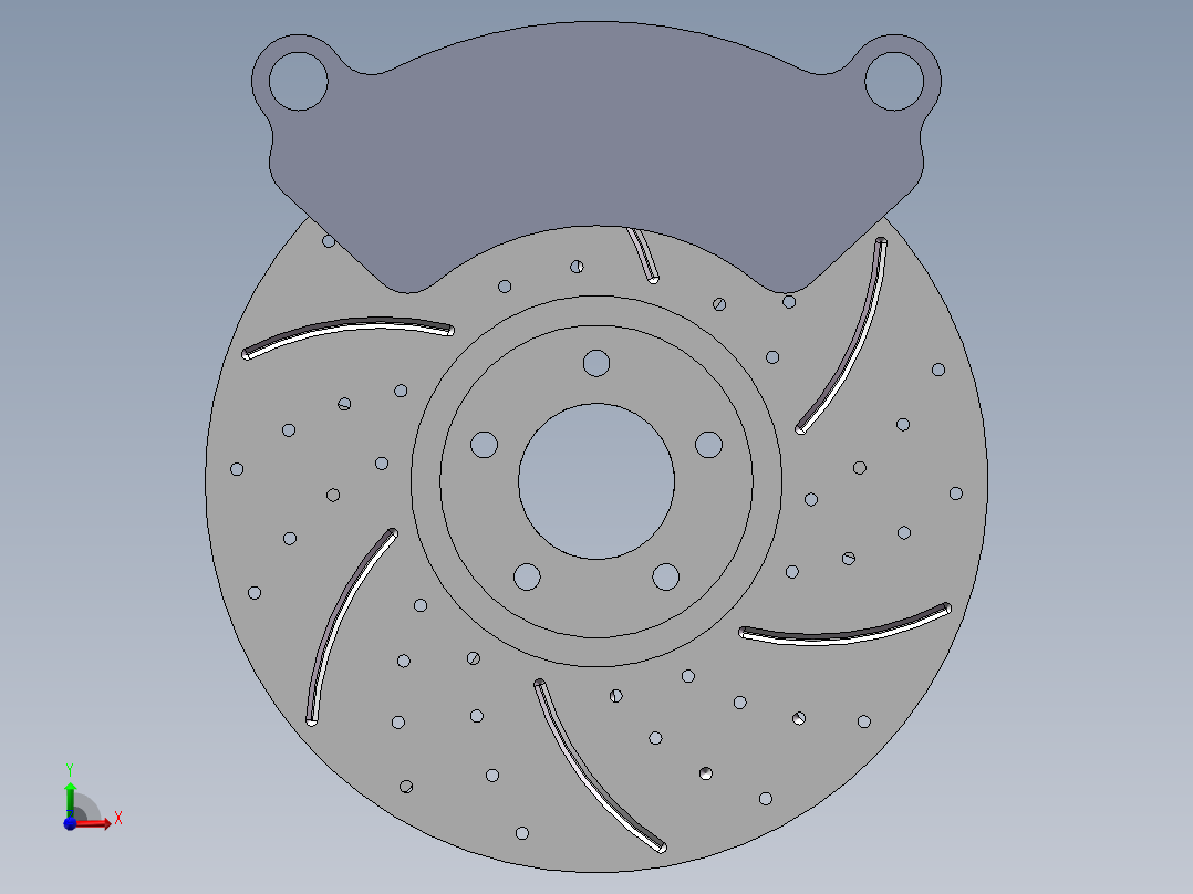 摩擦衬垫前视图