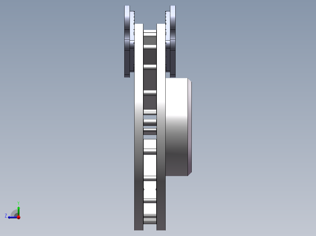 摩擦衬垫右视图
