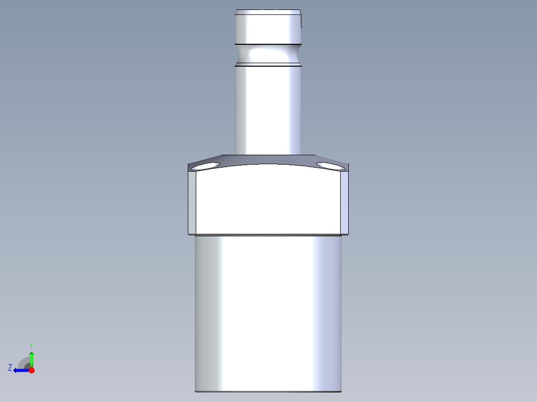 KOSMEKLHA0550-GR-F多系列多零件图纸模型右视图